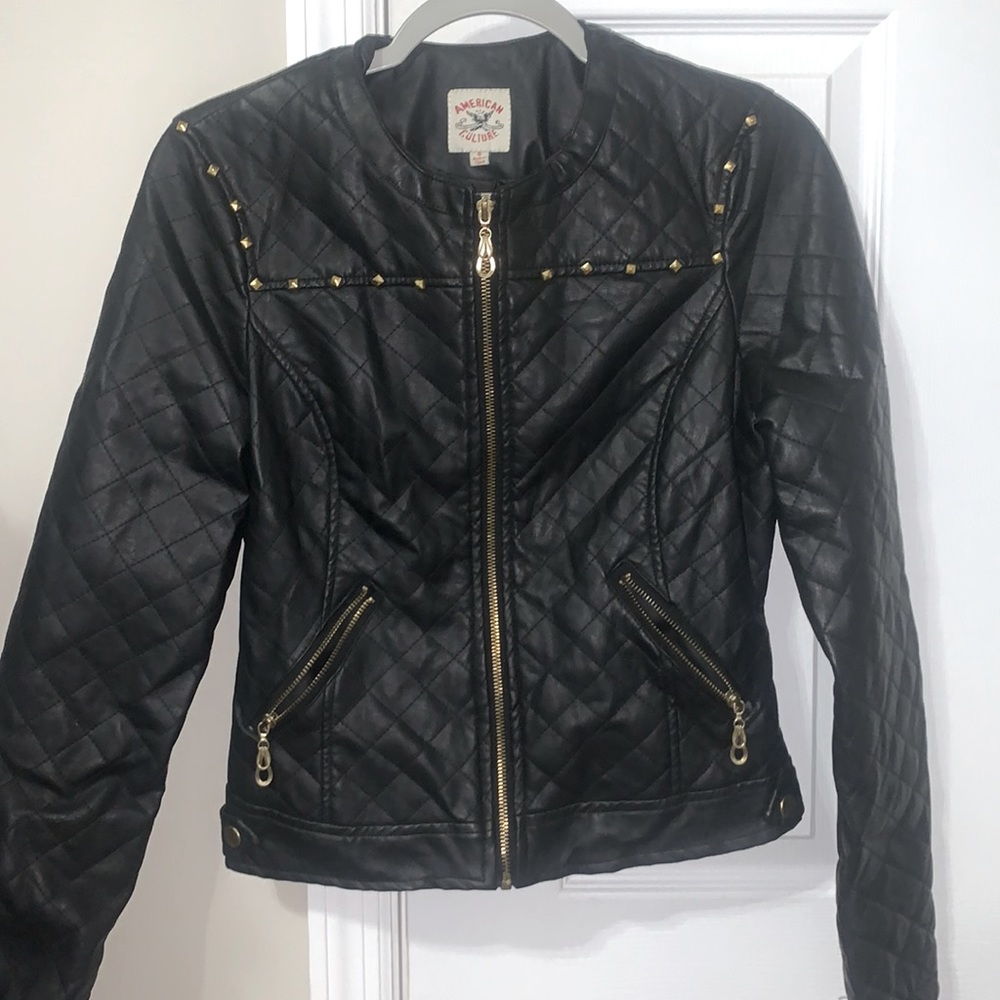 leather biker jacket